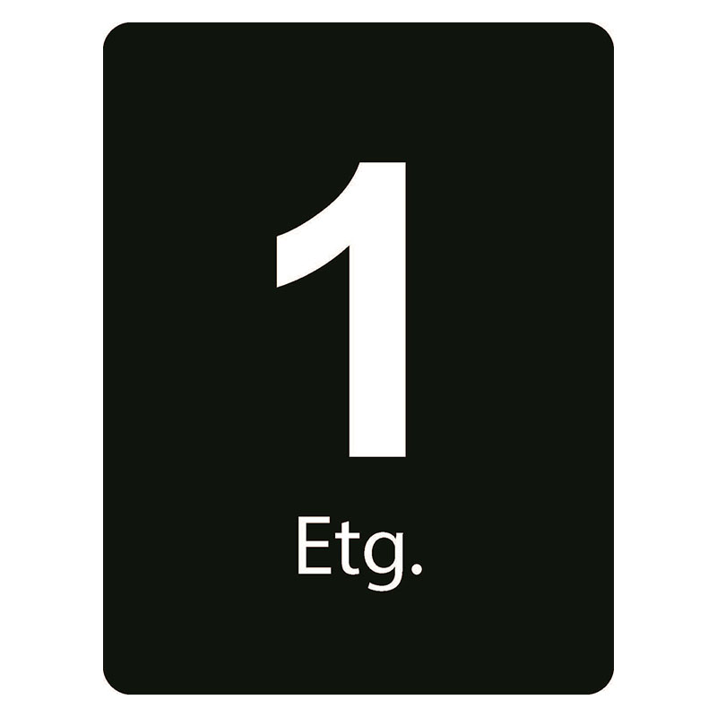1. etg Taktilt skilt 1. etasje