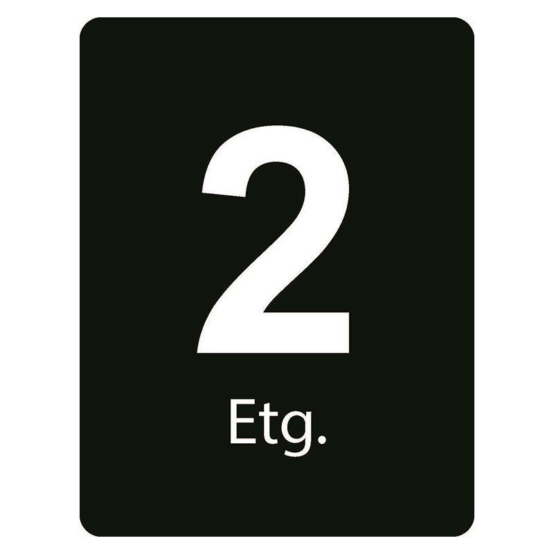 2. etg Taktilt skilt 2. etasje