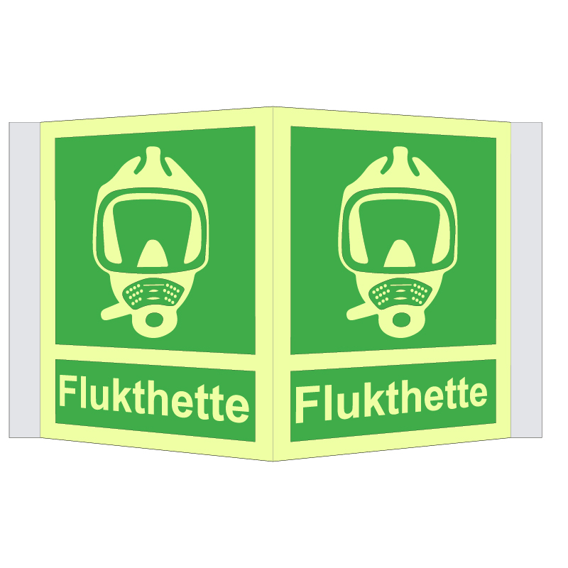 Flukthette-skilt