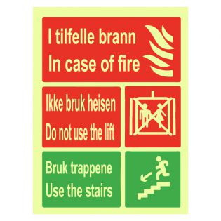 Ikke bruk heisen-skilt