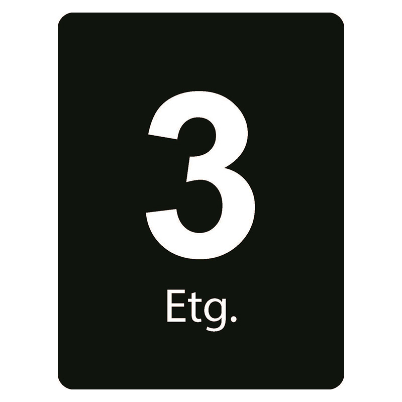 3. etg Taktilt skilt 3. etasje
