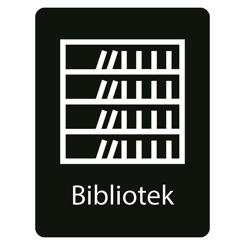 Bibliotek Taktilt skilt Bibliotek