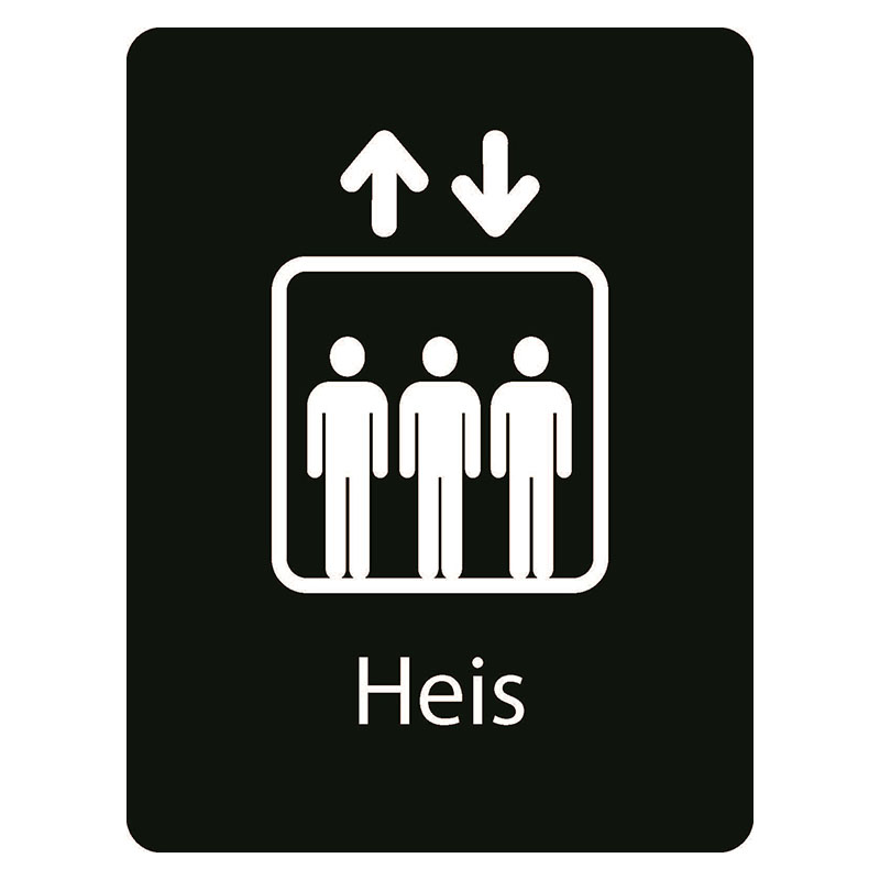 Heis Taktilt skilt Heis