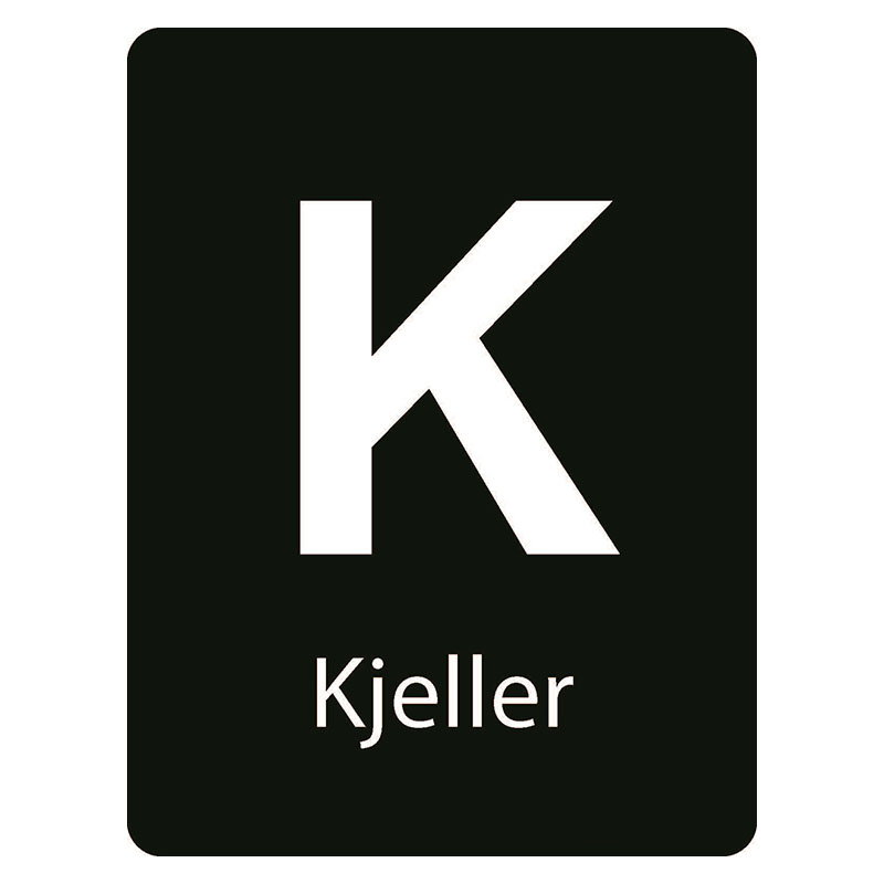 Kjeller Taktilt skilt kjeller