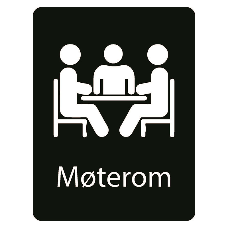 Møterom Taktilt skilt Møterom